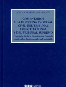 COMENTARIOS A LA DOCTRINA PROCESAL CIVIL DEL TRIBUNAL CONSTITUCIONAL Y DEL TRIBUNAL SUPREMO