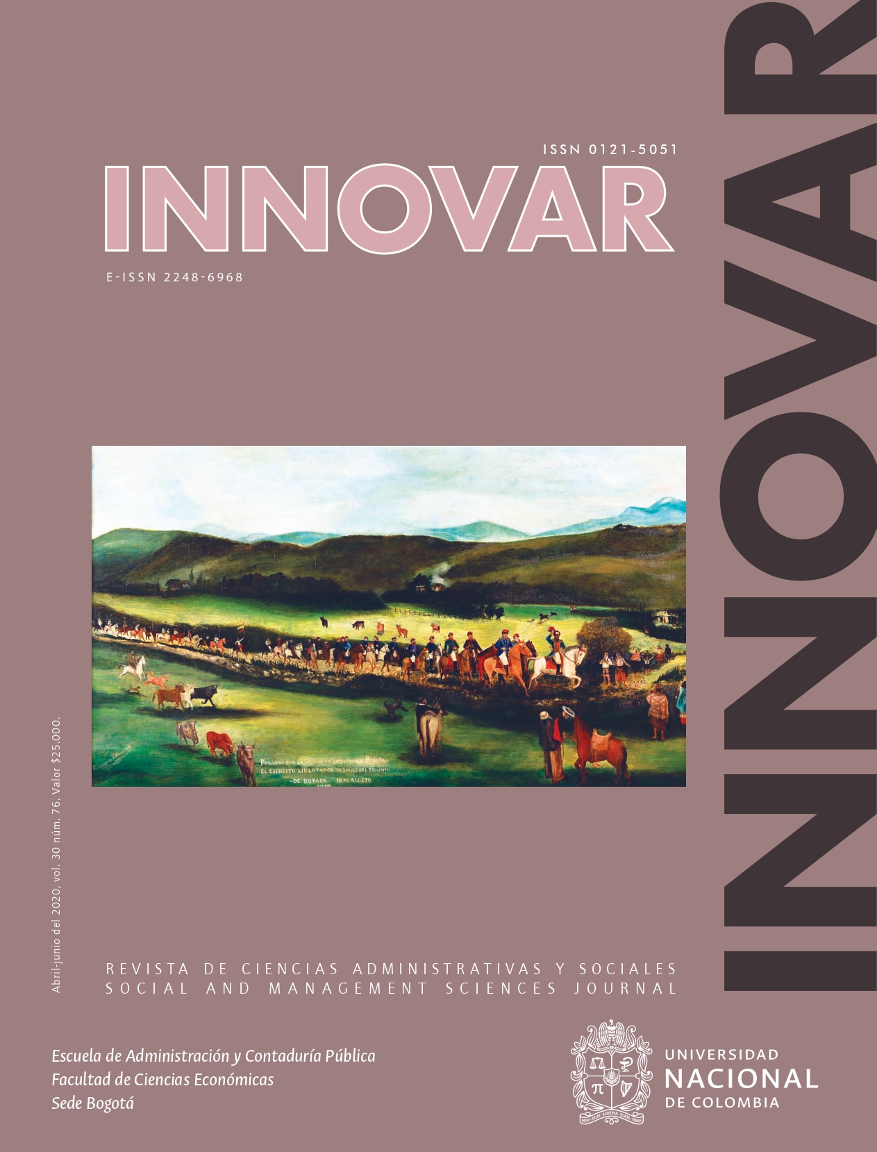 Revista Innovar Vol. 30 Núm. 76